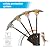 MUHUB 48,000 BTU Patio Heater for Outdoor, Bronze Stainless Steel Burner and Wheels, Propane Heater With Round Table Design, Tall Standing Heater for Home Backyard, Deck, Porch and Commercial