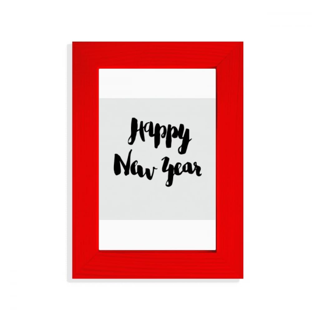 Cadre photo Happy New Year rouge design pour salon moderne