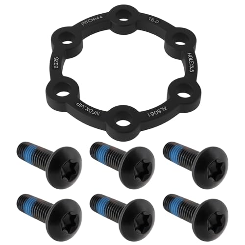 eMagTech Espaciador de Disco de Freno de Buje de 5 Mm con Tornillos de Aleaci¨®n de Aluminio Apto para La Mayor¨ªa de Bicicletas de Monta?a.