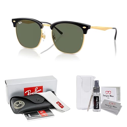 Ray-Ban RB4418D Square Sunglasses for Men for Women +BUNDLE with ACCESSORY EYEWEAR KIT2