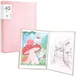 DZOZO A3 Diamond Painting Storage Presentation Book Diamond Painting Art Protectors Portfolio Clear Folder Diamond Painting Art Protection Display Book Painting Storage Book with 40 Clear Pockets
