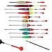 OriGlam Fishing Float and Bobber - Trout Wood Slip Spring Oval Stick for Fishing