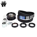 MPLUS Timing Belt Kit TCK334 Fits 05-15 for Audi A3 A4 TT/for Volkswagen for Jetta Passat Eos GTI 2.0L L4 DOHC