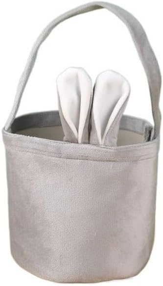 Gift Bags 5/20Pcs Easter Favor Cartoon Tote Bag Rabbit Ears Basket Candy Bag Kids Gift Tote Bag Happy Birthday Party Favor Bag (Color : A, Size : 5PCS_13X14.5CM)