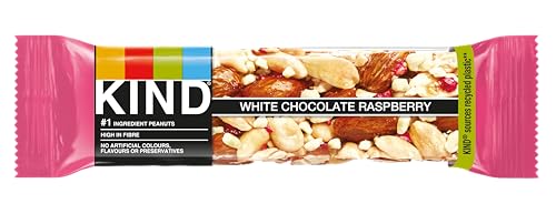 Kind Bars, White Chocolate Raspberry, Healthy Snack, Gluten Free Snack Bars, No Artificial Colours, Flavours or Preservatives, Multipack 12 x 40g - Image 3