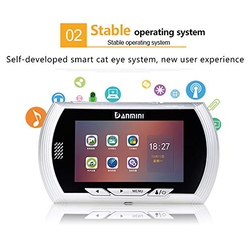 YLXD Videocitofono Video Campanello Wireless, WiFi...