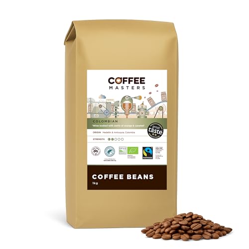 Coffee Masters Colombian Organic Coffee Beans 1kg