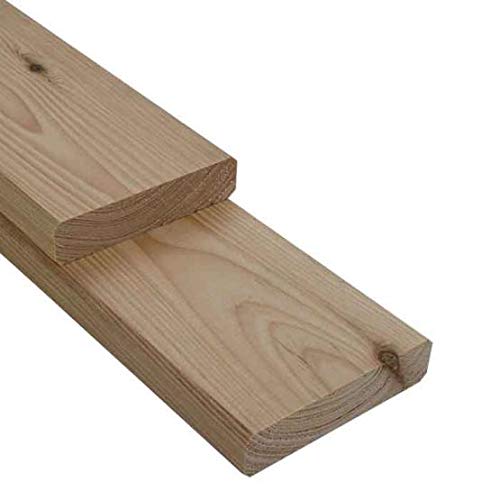 Gartenwelt Riegelsberger Glattkantbrett Lärche 20 x 95 mm Höhe 110 cm Konstruktionsholz 4-seitig glatt