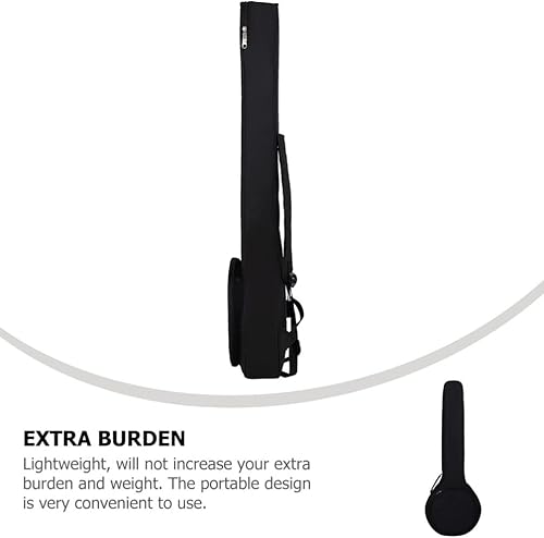 Miniatura 9 de EXCEART Mochila de viaje Mochila Negro Banjo Accesorios - resistente cinco cuerdas Banjo Portátil Negro Gig Bag Correa