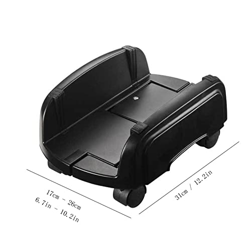 Soporte para CPU con ruedas para torre PC móvil, soporte robusto y ajustable de plástico para refrigeración y fácil instalación miniatura 2
