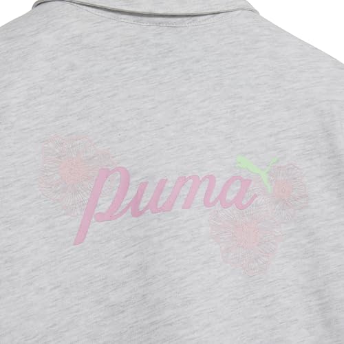 Image of PUMA girls Short Sleeve T-shirt, Fashion Prints & Colors, Soft and Comfortable