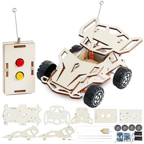DIY Ferngesteuertes Auto Holz, Ferngesteuertes Auto Kinder, Holzbausatz Kinder, Elektronik Baukasten DIY Set, Selber Bauen Ferngesteuerte Rennen Rennmodell, Experimente Wissenschaft 8-12 Jahre DIY Ferngesteuertes Auto Holz, Ferngesteuertes Auto Kinder, Holzbausatz Kinder, Elektronik Baukasten DIY Set, Selber Bauen Ferngesteuerte Rennen Rennmodell, Experimente Wissenschaft 8-12 Jahre