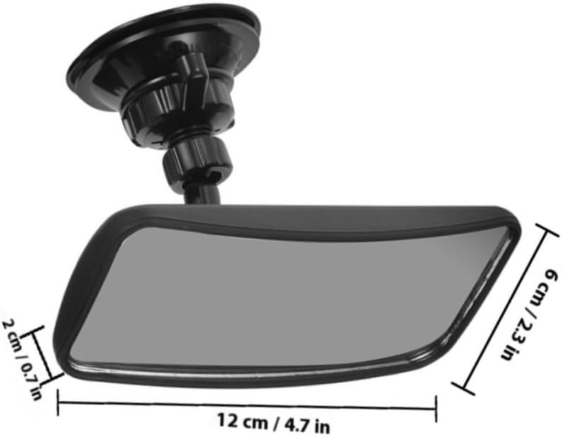 2pcs Car Mirror Rear Facing Backseat Mirror with 360° Rotation Suction Cup Safety Rearview for Car Seats Shatterproof Convex Glass