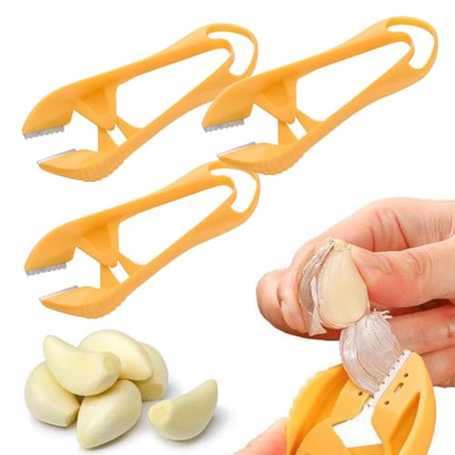 Pelador de ajos, removedor de piel con agujero para colgar, clips manuales para quitar la piel, pelador de ajos, pinzas de ajo multiusos para evitar el olor en tus manos, utensilios de cocina