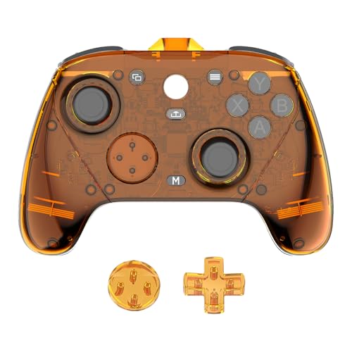 Kompatibel mit GameSir G7 Pro magnetische Panel-Zubehörteile für Spielkonsole aus hochwertigem PC-Material umfassender Schutz vor Kratzern/Stößen/Staub (Transparentorange)