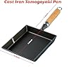 Tamagoyaki Pan, Cast Iron Japanese Omelette Pan for Breakfast, Perfect Rolled Eggs - Rectangular Egg Skillet for Gas & Induction Stovetops - Naturally Nonstick Surface When Seasoned, 7.2 x 6.1 inches #2
