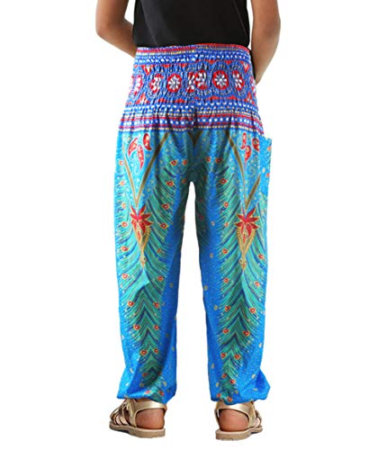 Unisex Little Kids Yoga Trousers Bohemian Beach Pants Baggy Harem Activewear for Boys and Girls Age 3-102