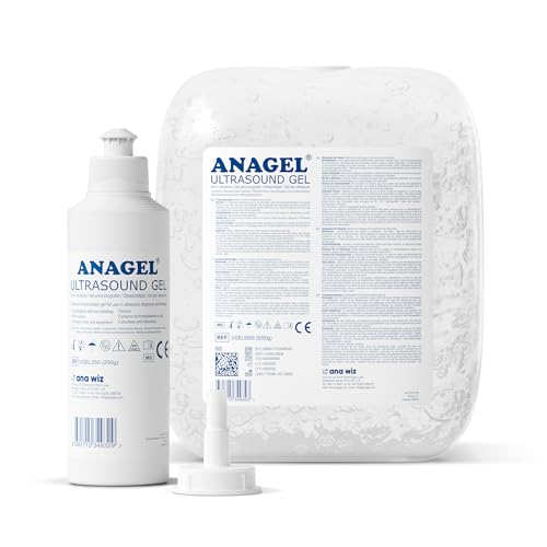 Anagel UGEL5000 Ultrasound Gel Bottle 5L with 250ml Refill Bottle