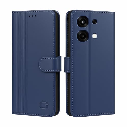 Image of AIBEX Shock Proof Flip Compatible for Oppo K14 5G / Oppo A6 Pro 5G Flip Cover Leather Finish | Inside TPU with Card Pockets | Wallet Stand | Complete Protection Flip Case