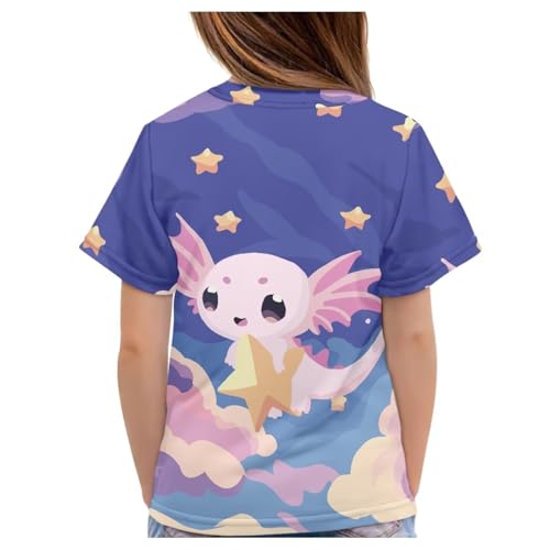 Image of JEOCODY Boys Girls Graphic Tees Funny 3D Printed Short Sleeve T-Shirts 3-16T