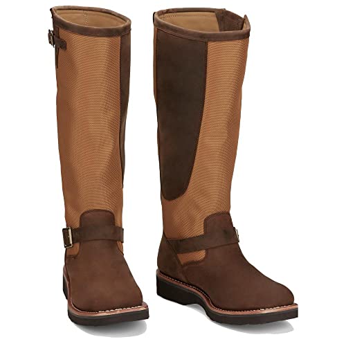 Chippewa Men's Cottonwood Hickory Brown Square Toe 17in Tall Snake Boot Brown 11 EE