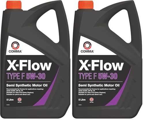 Image of Comma XFF5L 5L X-Flow Type F Semi Synthetic 5W30 Motor Oil (Pack of 2)