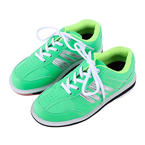 Women's Bowl Shoes, Professional Bowling Walking Shoes Lightweight Fashion Bowling Athletic Sport Sneakers For Gym,Green,8.5 #TOP13