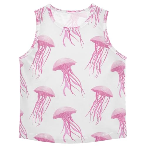 J JOYSAY Jellyfish Floating Aquatic Pale Boys Tank Top Sleeveless Muscle Shirts Quick Dry Kids T-Shirts 3-15T