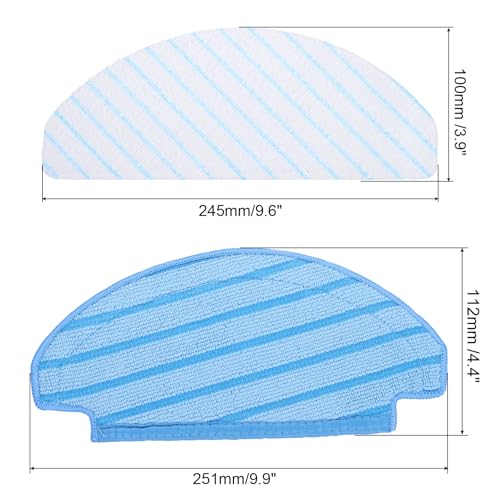 QUARKZMAN 1set Waschbare Tuch Wischpads und Einweg Tücher Wischpads Faser Roboter Staubsauger Zubehör für Deebot T8 T8 Max T8 T8+ Serie T9 N8 N8 Pro N8 Pro