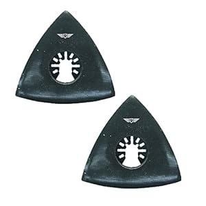 2 x TopsTools FASP_2 80mm schuurpad compatibel met Dewalt Stanley Black en Decker Bosch Fein (niet-StarLock) Makita Milwaukee Parkside Ryobi Worx (snel wisselen) Workzone multitoolaccessoires