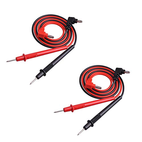 Comok 2 Pair 27Inch Long Multimeter Test Lead Probe Wire Cable With Banana Plug For Dc Power Supply 1000V #TOP6