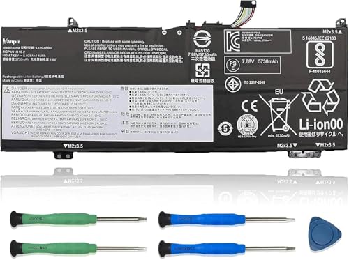 VANPIR L17C4PB0 Laptop Battery, 7.68V 45Wh 5928mAh Compatible with Lenovo Flex 6-14IKB 14ARR 530S-14ARR 530S-14IKB 530S-15IKB Series Notebook L17M4PB0 L17C4PB2 L17M4PB2 5B10Q16066 5B10Q16067