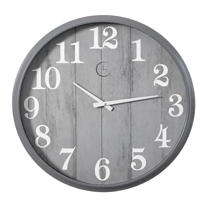 Clockswise 18 Battery Operated Indoor & Outdoor Waterproof Wall Clock Large Decorative Timepiece
