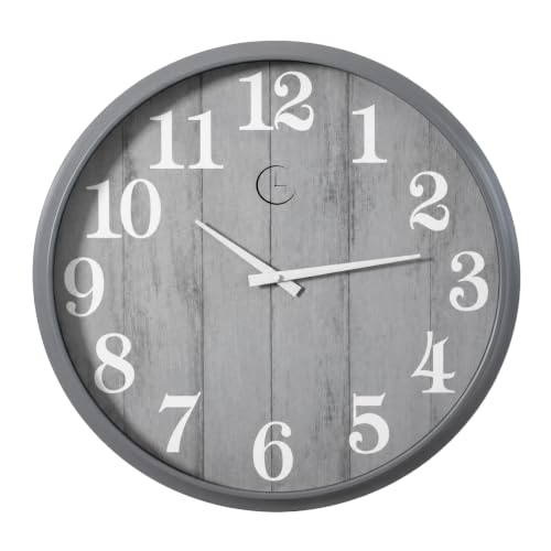 Clockswise 18 Battery Operated Indoor & Outdoor Waterproof Wall Clock Large Decorative Timepiece
