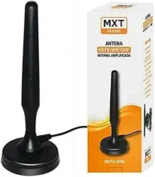 Antena Interna Amplificada MXT MDTV-400B HDTV VHF UHF 5 metros