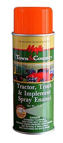 Majic Paints 8-20965-8 Tractor & Implement Spray Enamel Paint, Aerosol, A.C. Orange