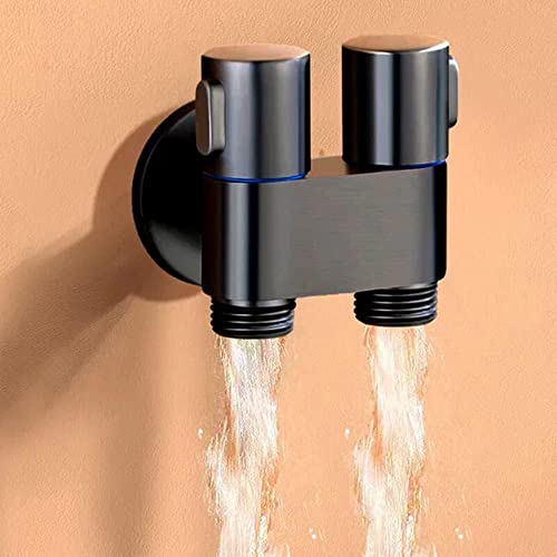 1-In-2-Out Dual Control Valve, 2023 New Hand Held Bidet Sprayer For Toilet, Mini Toilet Faucet Sprayer Kit Butt Washer, Hand Shower Bidet Attachment For Washing Machine And Toilet. Easy To Install. #TOP4