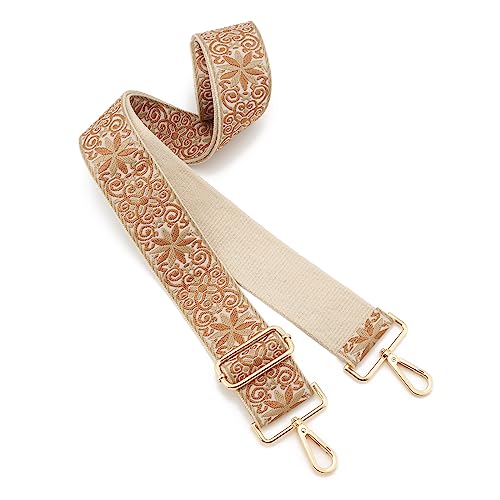 Image of Wide Shoulder Strap Adjustable Replacement Belt Guitar Style Crossbody Bag Handbag Strap Multicolor Canvas Straps(Wide:2in)(Color82)