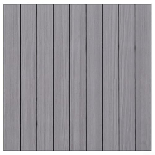 Yelvera Paneles decorativos funcionales con diseño de listones de madera para sala de estar, actualización acústica y visual, 40 x 40 cm, PVC, pelar e instalar (GSB-PC1067D-197)