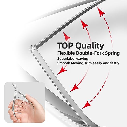 image for Gubonwer Cuticle Trimmer 3/4 Jaw Extremely Sharp Cuticle Nippers Sciss