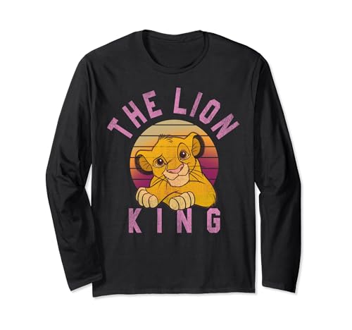 Image of Disney Lion King Sweet Simba Striped Sunset Long Sleeve T-Shirt