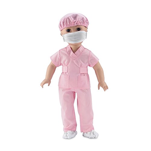 Emily Rose Doll Clothes | 7-Piece 18-Inch Doll Doctor Nurse Hospital Scrubs Clothing Outfit , With Stethoscope Accessory! | Compatible With American Girl Dolls #TOP4
