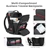 Business Laptop Backpack for Men, Carry on Travel Backpack, Fit 16 Inch Computer, Commuter Casual Daypacks, USB Charging Port, Waterproof, TSA-Friendly Work Bag, Black