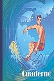  Cuaderno de surf: Cuaderno de surf, cuaderno de papel rayado para la escuela, estudiantes, regalo para niños, niños, niñas, cuaderno de surf, amante del surf