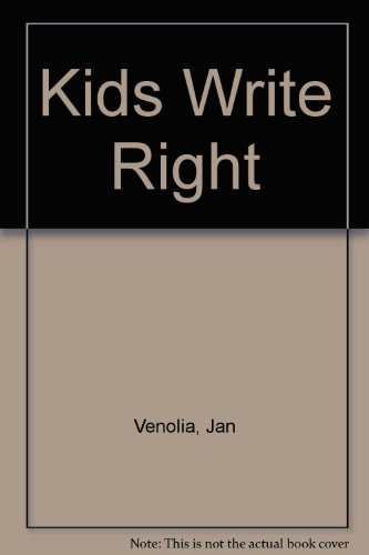 Kids Write Right 0606203168 Book Cover