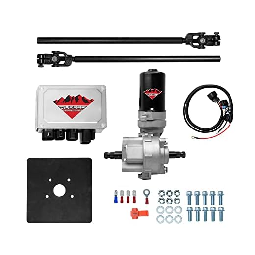 Rugged UTV 220W Electric Power Steering Kit All Years Universal Front, is not a Bolt On System, Steers Easily & Gets Rid of Wheel Jerk/Bump Steer When Navigating Rough Terrains