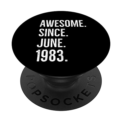 Impresionante idea de regalo de cumpleaños desde junio de 1983 PopSockets PopGrip Intercambiable
