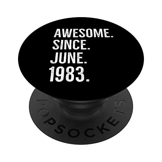 Impresionante idea de regalo de cumpleaños desde junio de 1983 PopSockets PopGrip Intercambiable