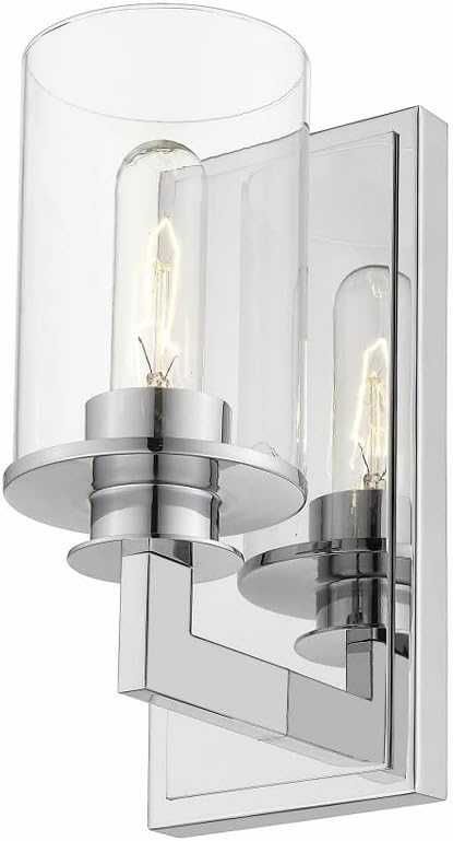 Z-Lite 1 Light Wall Sconce 462-1S-BN, Silver
