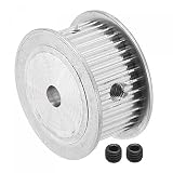 sourcing map 3M35 Zähne Zahnriemenscheibe Zahnriemenantrieb Zahnrad mit M5 Schraube 5mm Bohrung für Gürtel 3D Drucker CNC